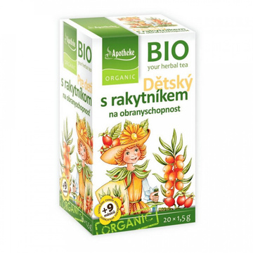 BIO Dětský bylinný čaj s rakytníkem 30 g Apotheke

